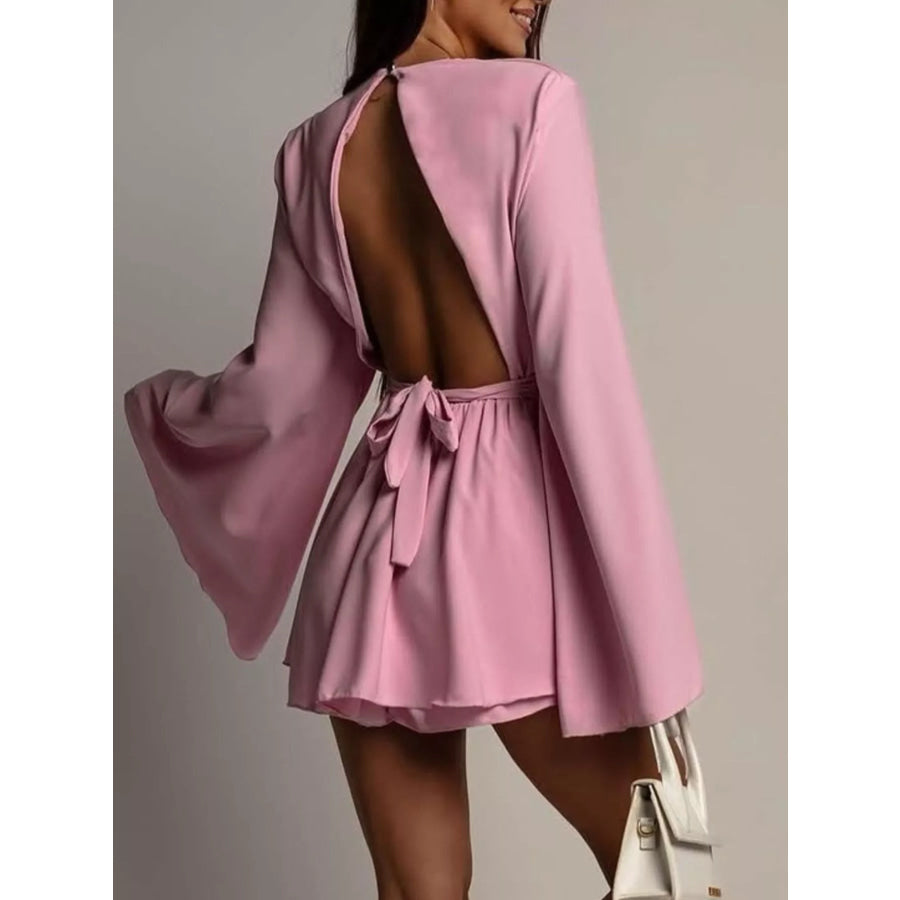 Flare Sleeve Mini Dress Apparel and Accessories