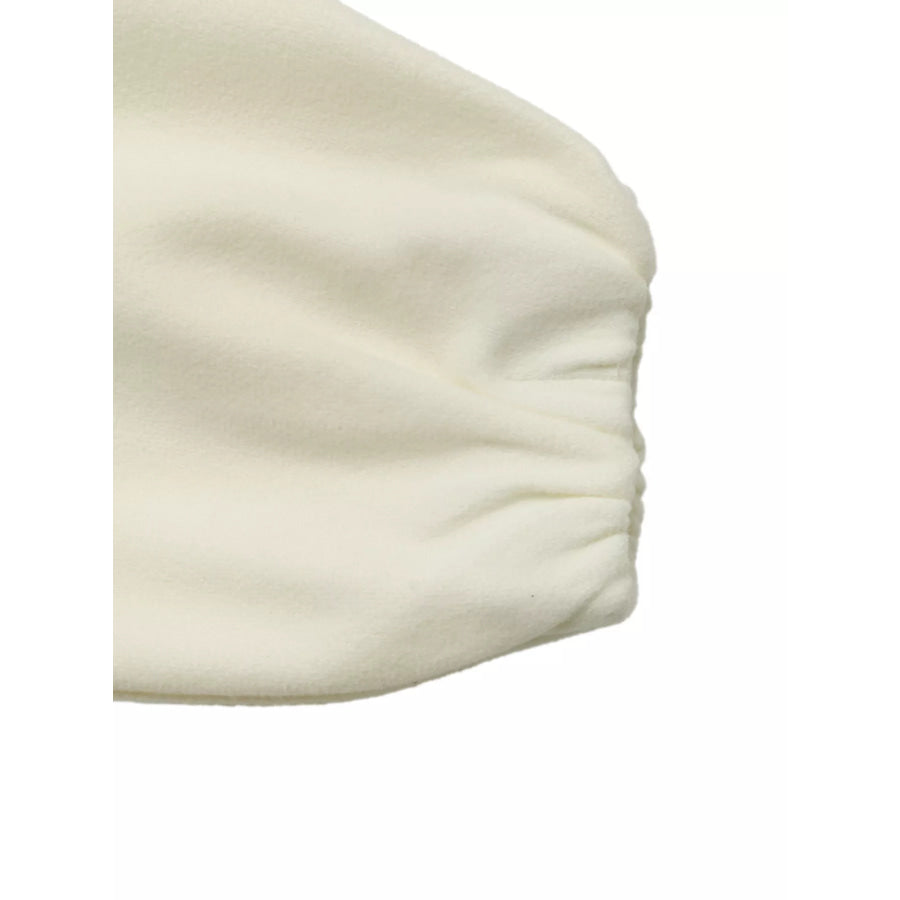 Fleece Bomber Jacket with Zipper Closure Apparel and Accessories