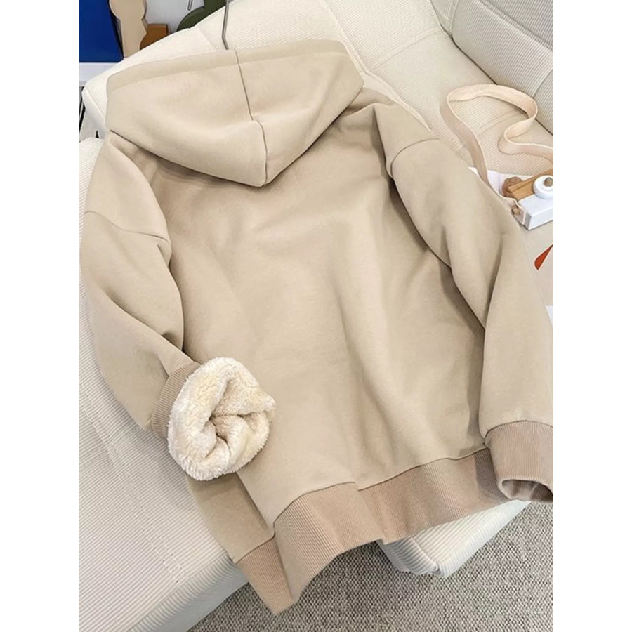 Fleece-Lined Zip-Up Hoodie Apparel and Accessories