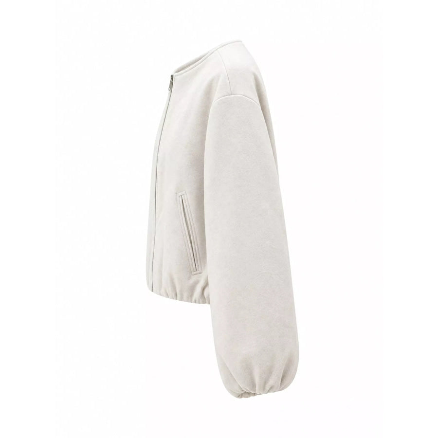 Fleece Zip-Up Cropped Jacket Apparel and Accessories