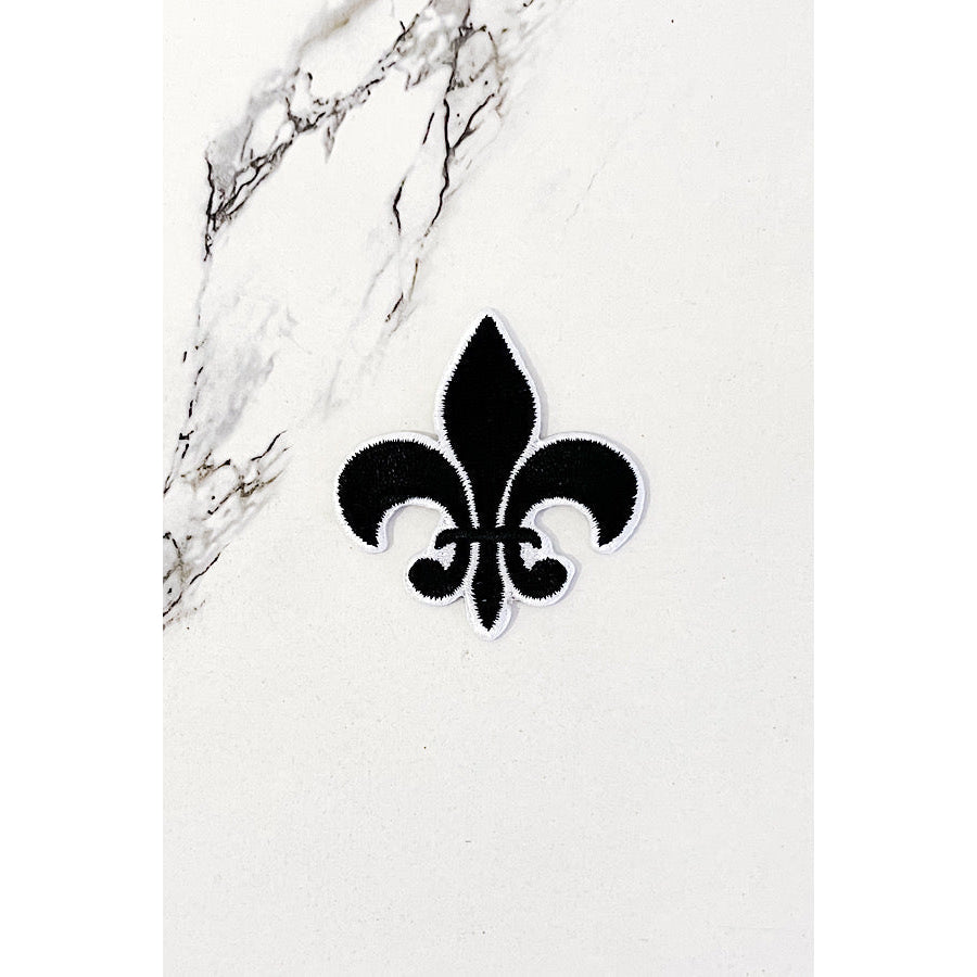 Fleur De Lis Embroidered Patch WS Patches