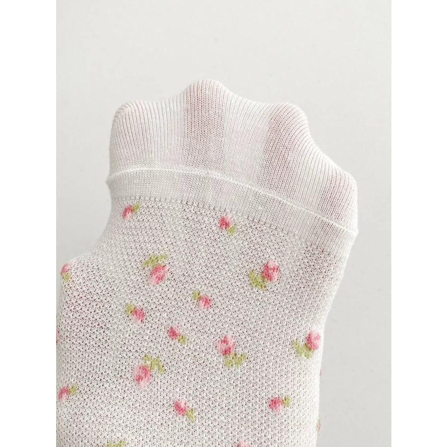 Floral Ankle Socks Apparel and Accessories