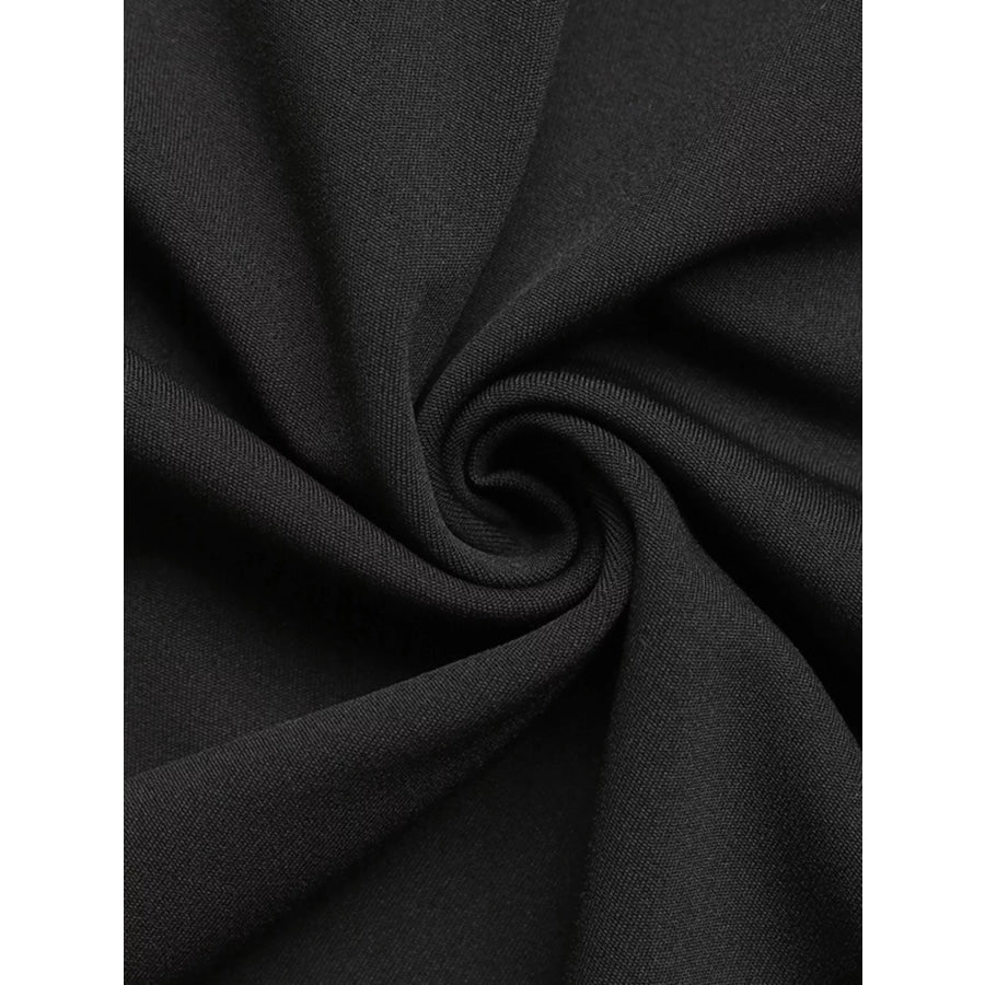 Floral Applique Two Tone Maxi Dress Apparel and Accessories
