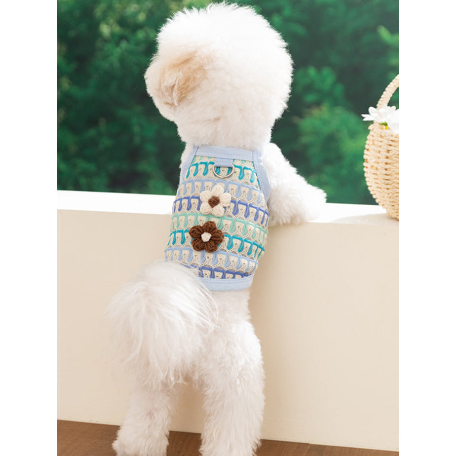 Floral Breathable Pet Top Apparel and Accessories