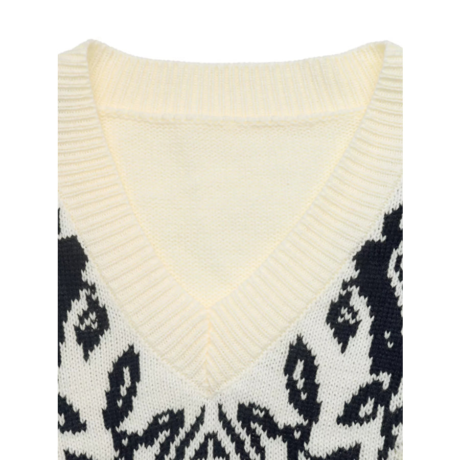 Floral Dropped Shoulder Sweater Apparel and Accessories
