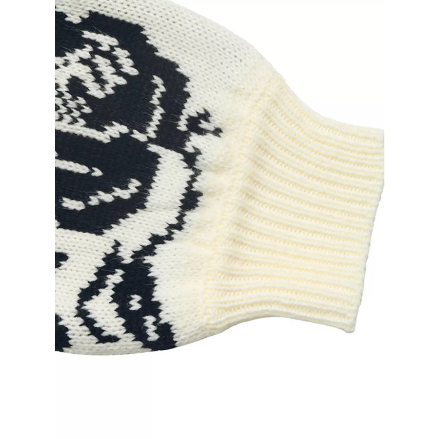 Floral Dropped Shoulder Sweater Apparel and Accessories