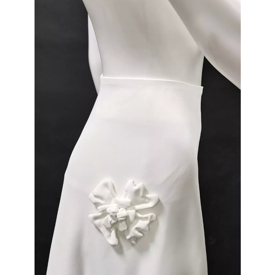 Floral Embellished Midi Skirt Apparel and Accessories