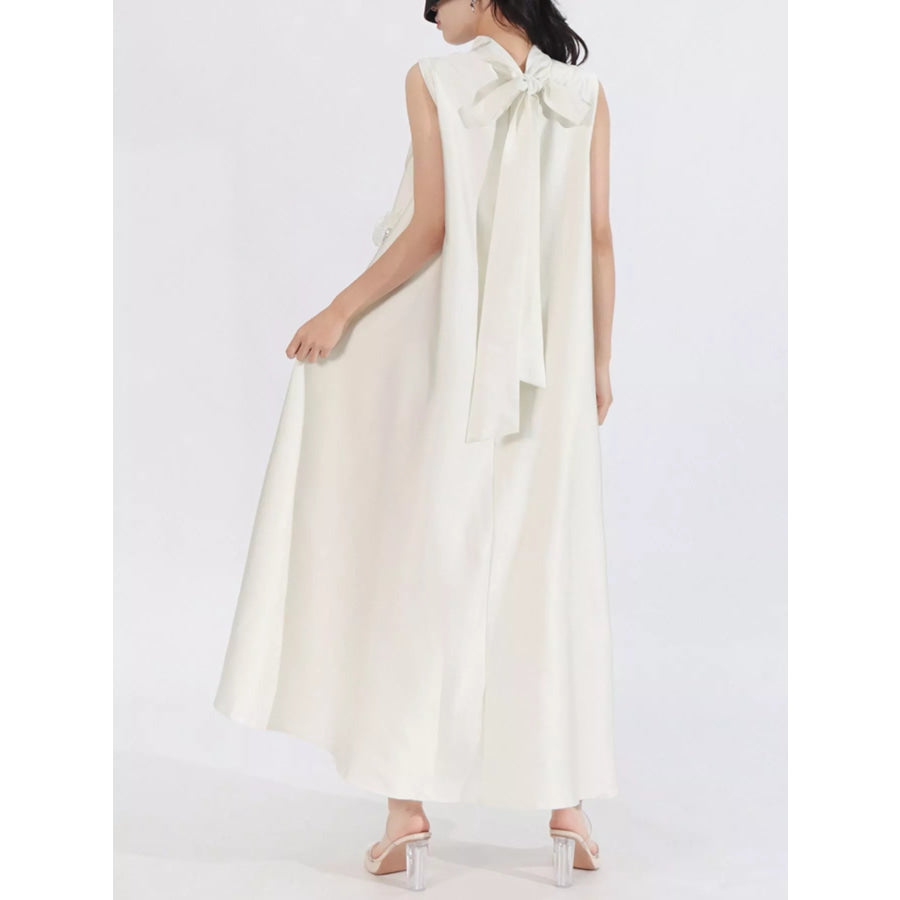 Floral Embellished Sleeveless Maxi Dress Apparel and Accessories