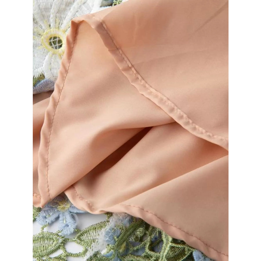Floral Embroidered Maxi Dress Apparel and Accessories