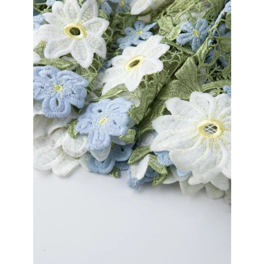 Floral Embroidered Maxi Dress Apparel and Accessories