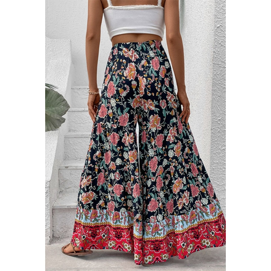 Floral High Waist Palazzo Pants