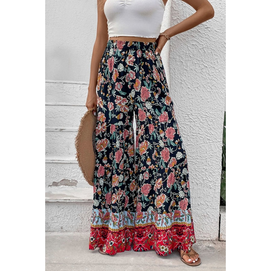 Floral High Waist Palazzo Pants