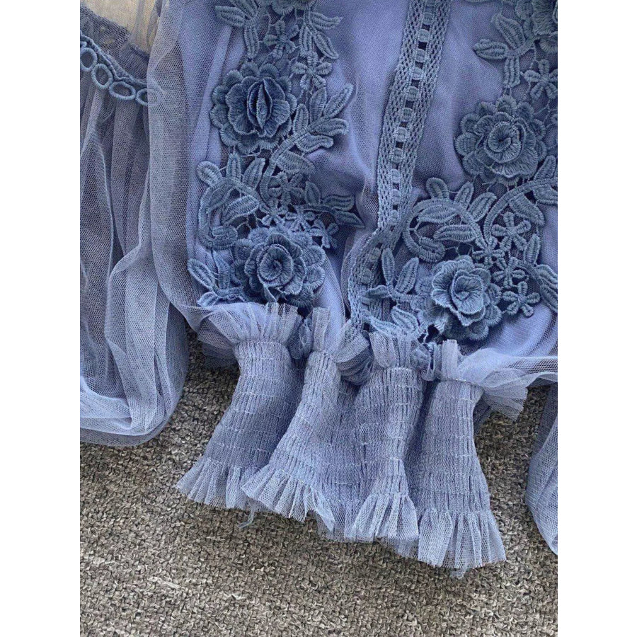 Floral Lace Blouse & Cami Set Apparel and Accessories