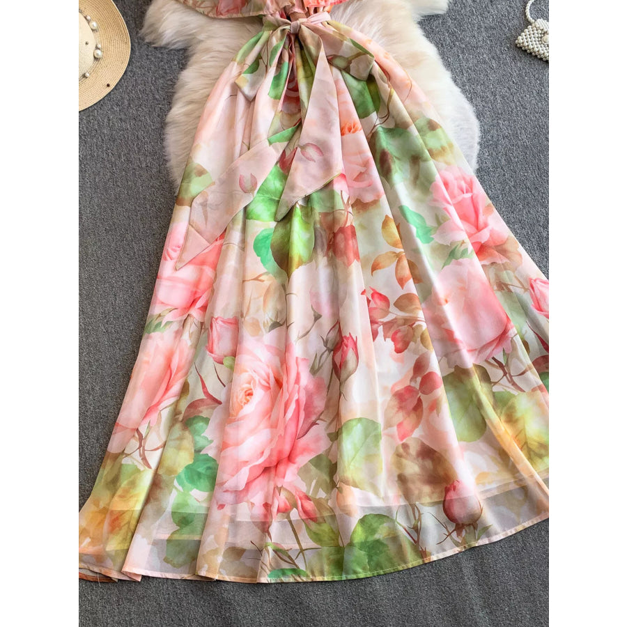 Floral Off-Shoulder A-Line Dress Apparel and Accessories