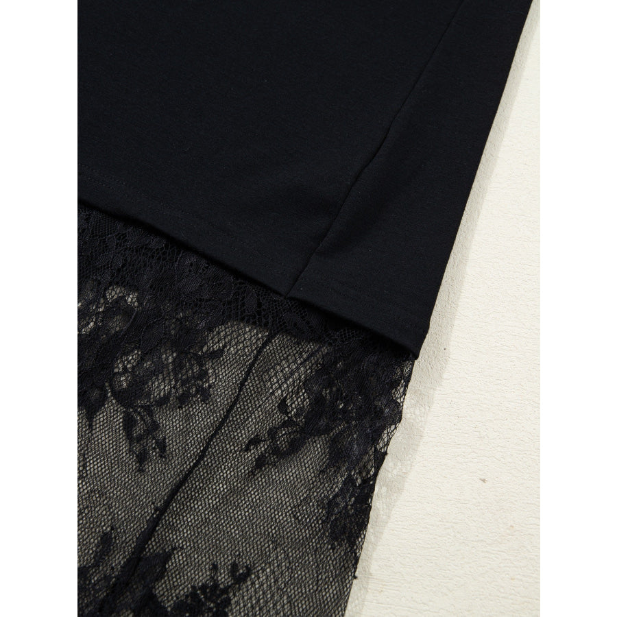 Floral Patchwork Short Sleeve T Shirt Loose Dress Apparel and Accessories
