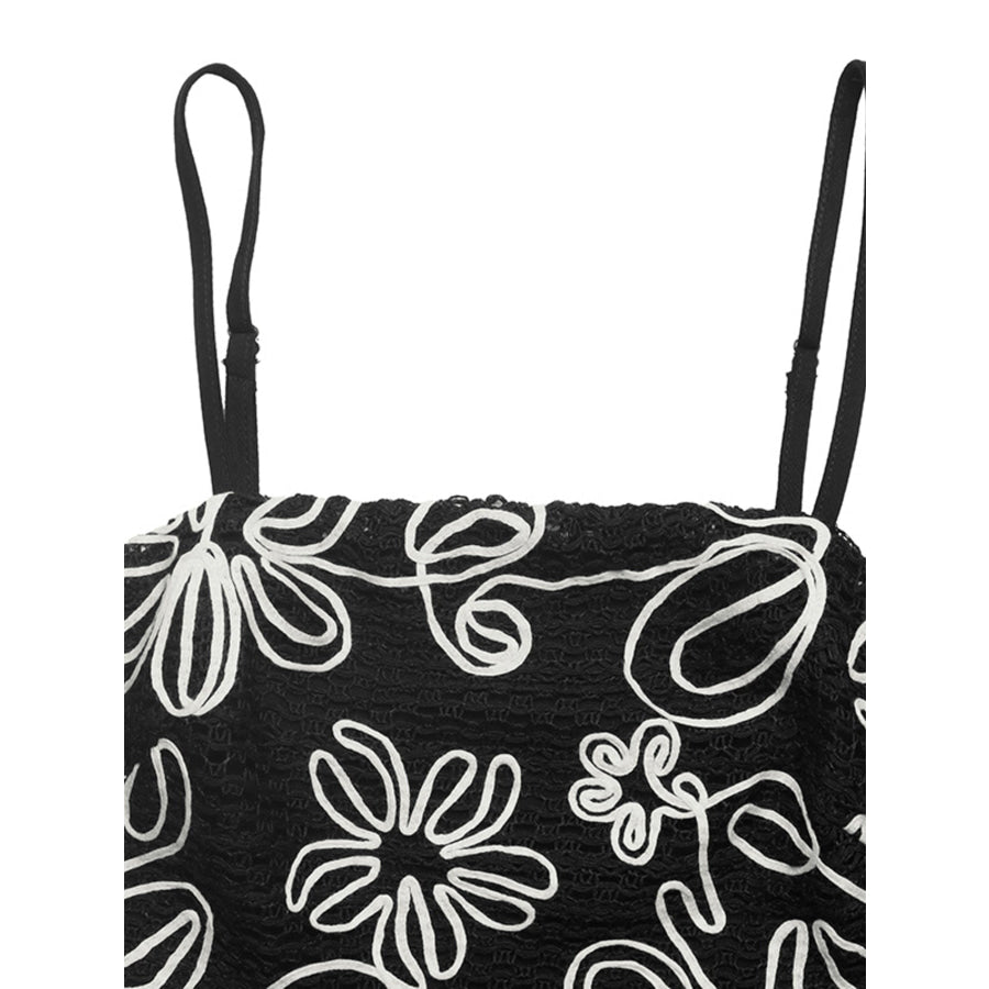 Floral Peplum Cami Apparel and Accessories