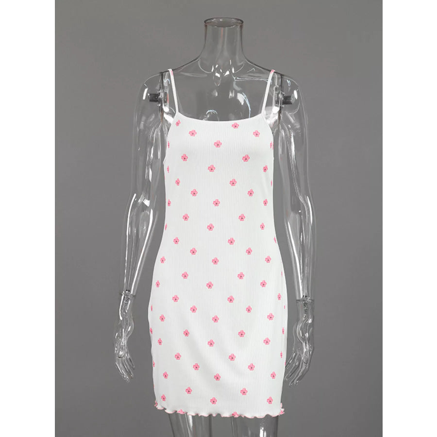 Floral Print Cami Dress and Cardigan Lounge Set Apparel and Accessories