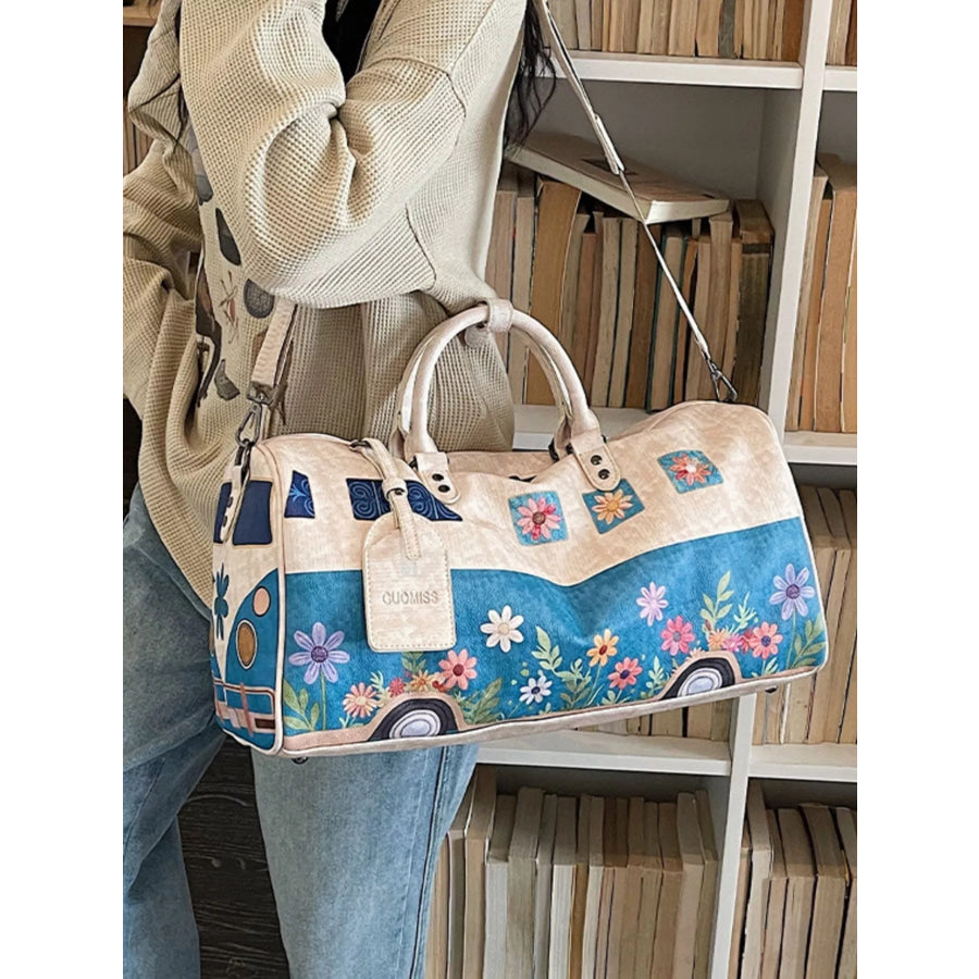 Floral Print Duffel Bag Apparel and Accessories