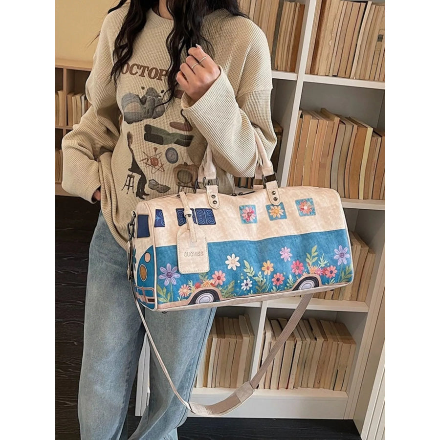 Floral Print Duffel Bag Apparel and Accessories
