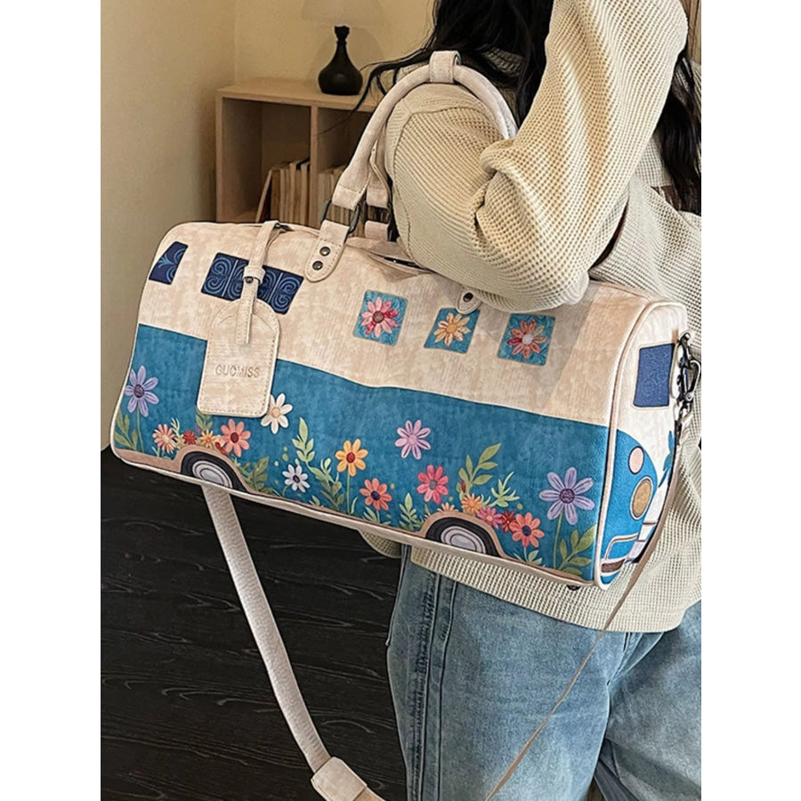 Floral Print Duffel Bag Apparel and Accessories