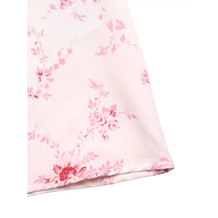 Floral Print Frill Trim Cami Dress Apparel and Accessories