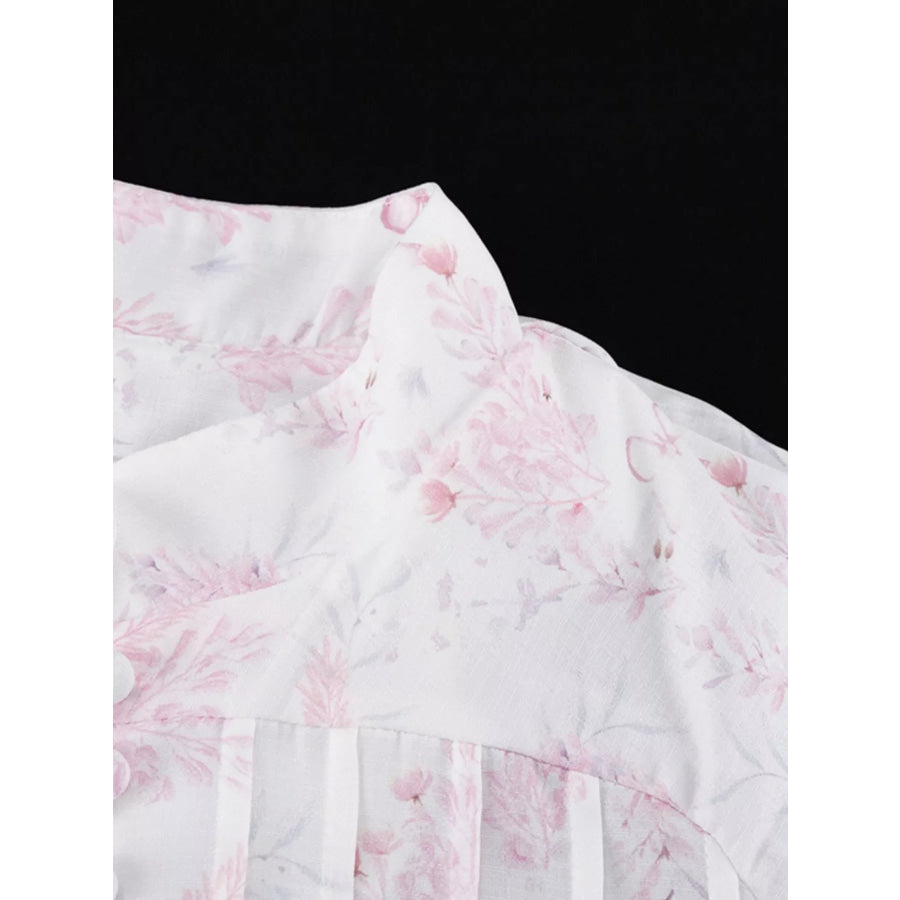 Floral Print Layered Ruffle Dress Apparel and Accessories