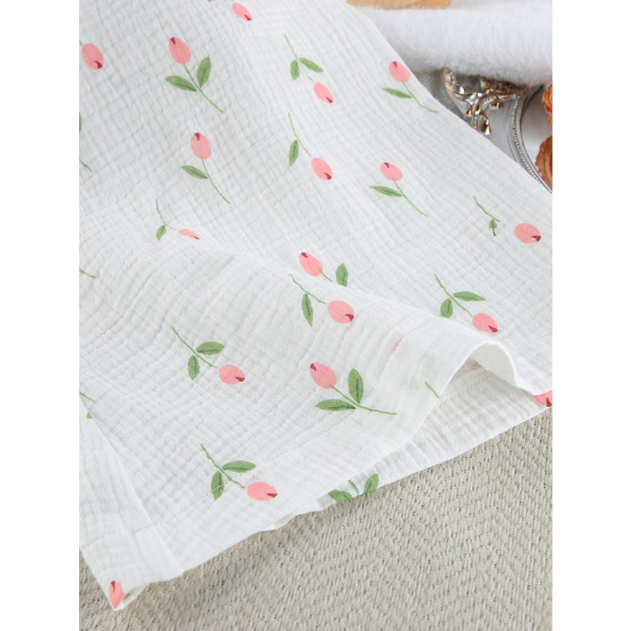 Floral Print Lightweight Lounge Nightgown Apparel and Accessories