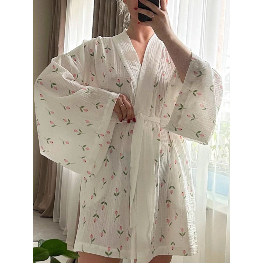 Floral Print Lightweight Lounge Nightgown Apparel and Accessories