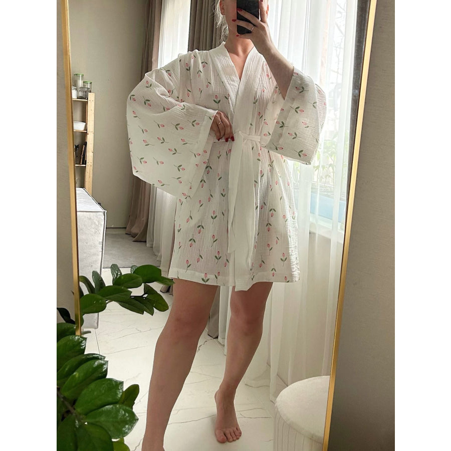 Floral Print Lightweight Lounge Nightgown Apparel and Accessories