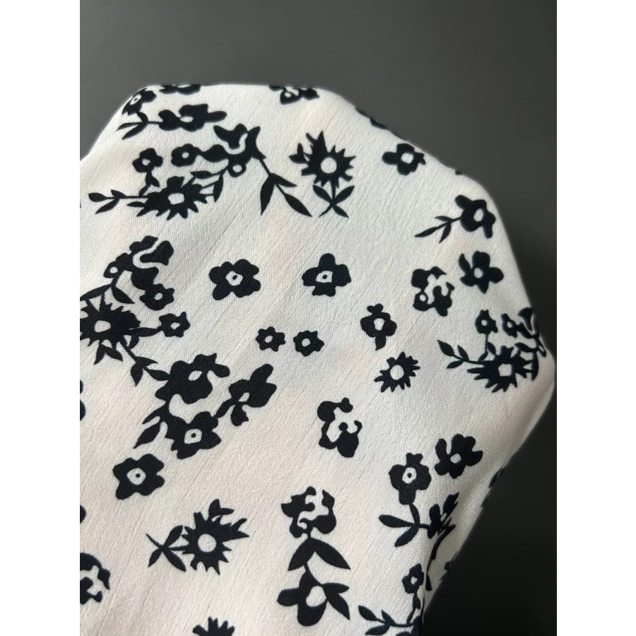 Floral Print Long Sleeve Button-Down Shirt Apparel and Accessories