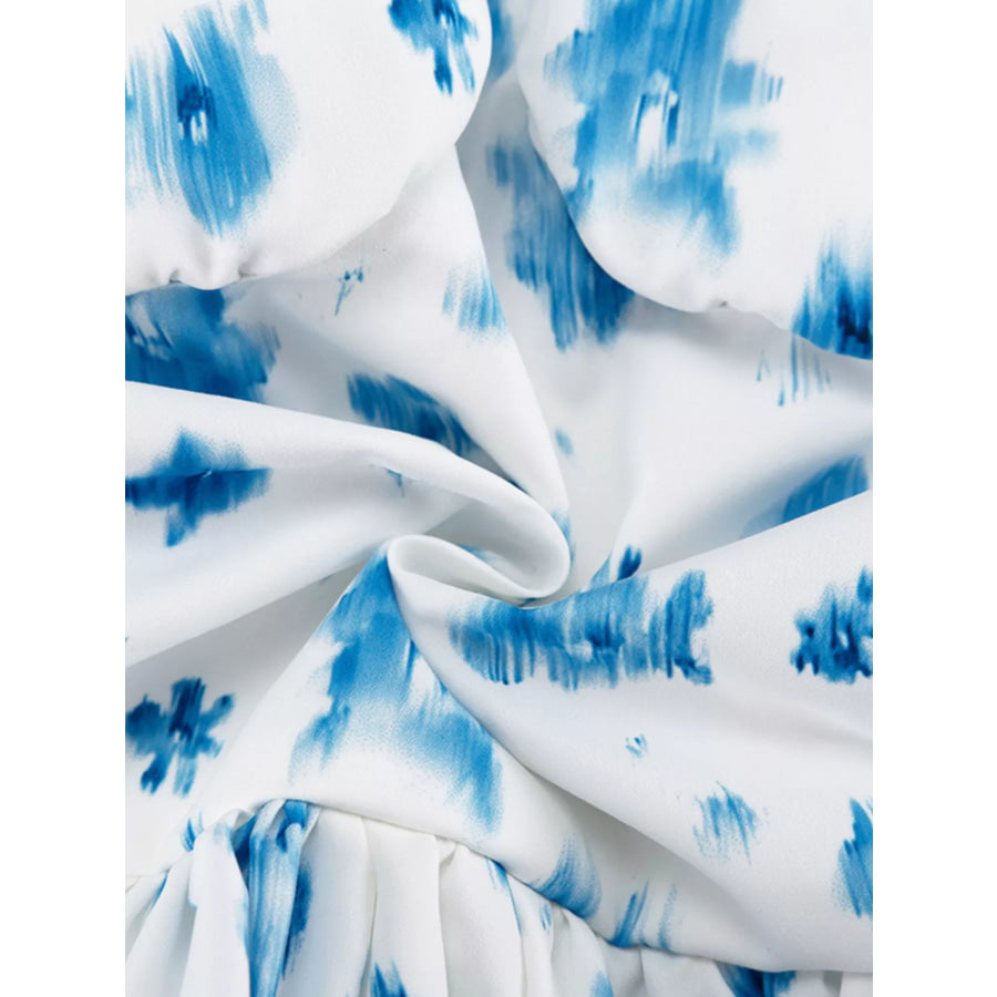 Floral Print Ruffle Hem Tank Apparel and Accessories
