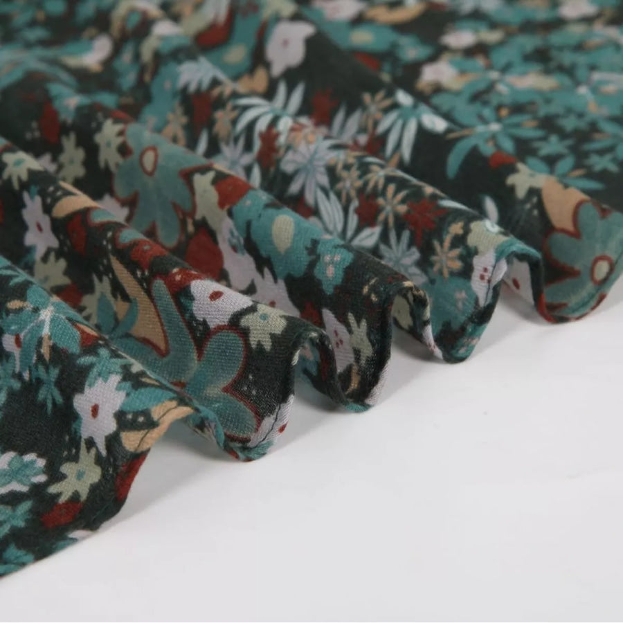 Floral Print Scarf Apparel and Accessories
