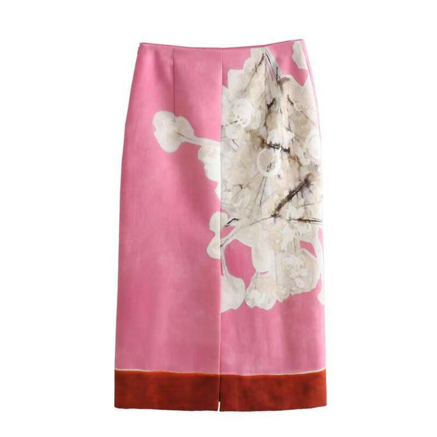 Floral Print Skirt Apparel and Accessories