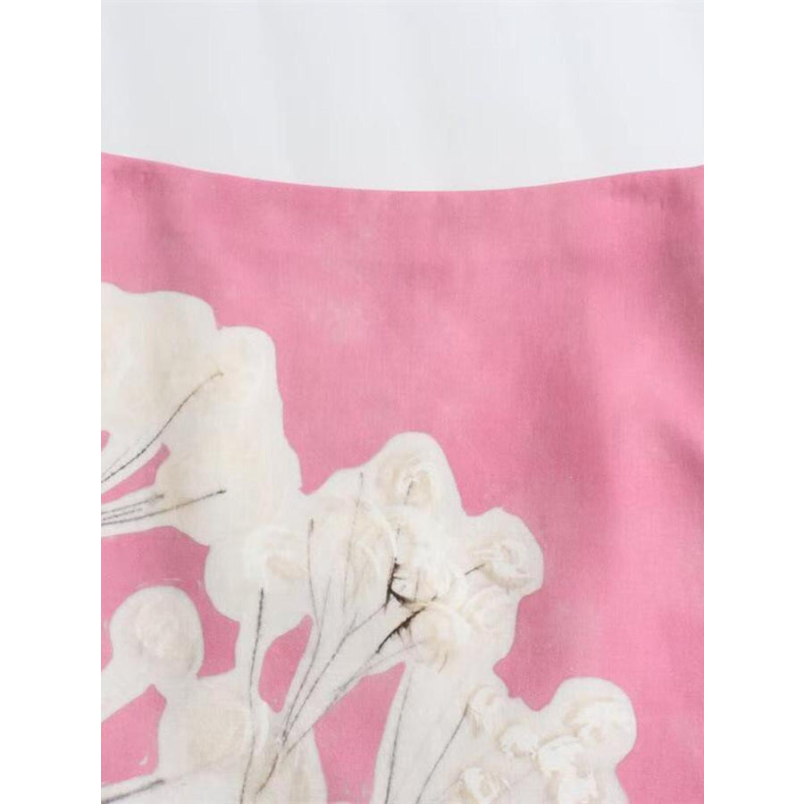Floral Print Skirt Apparel and Accessories
