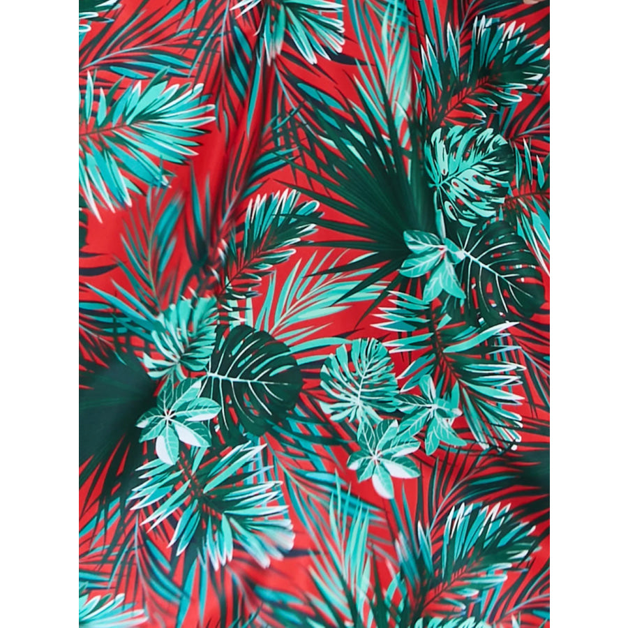 Floral Print Spaghetti Strap Midi Dress Apparel and Accessories