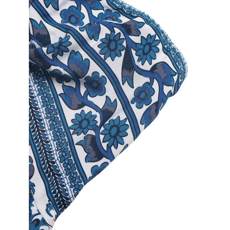 Floral Print Strapless Maxi Dress Apparel and Accessories