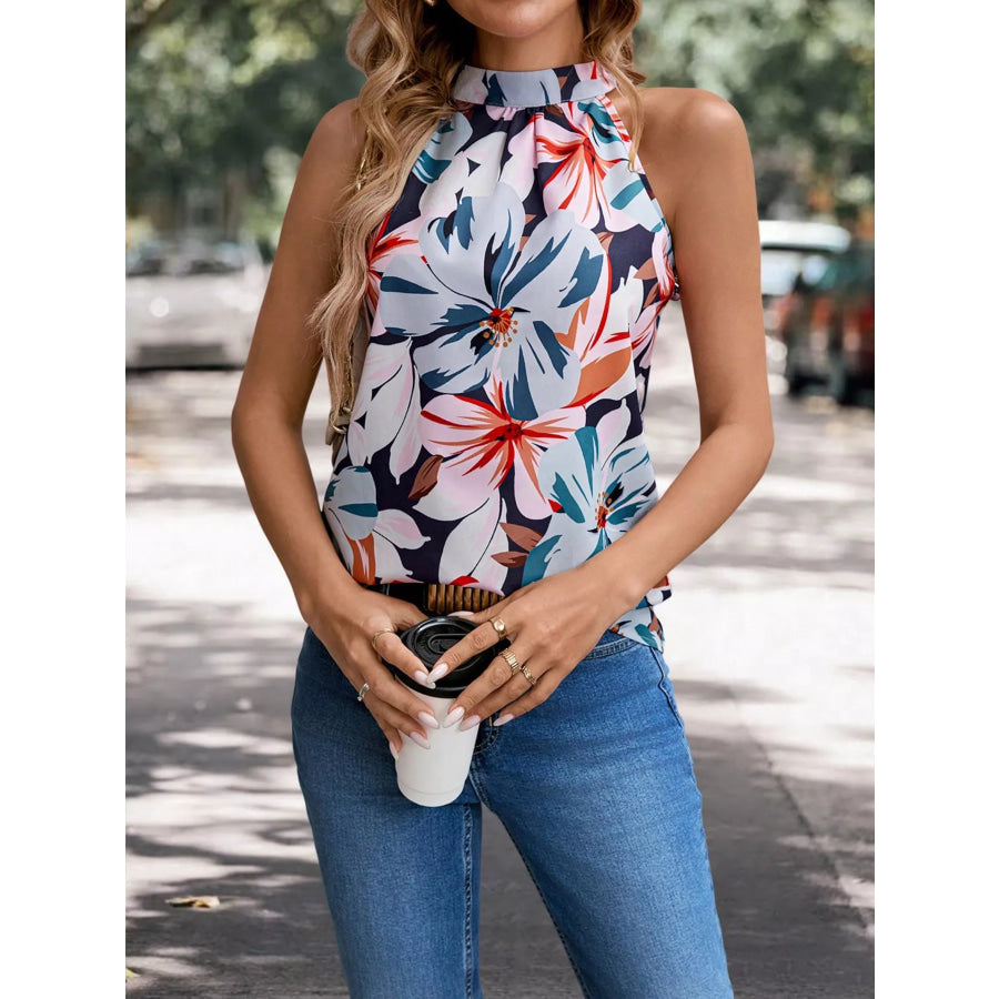 Floral Print Tank Top Apparel and Accessories