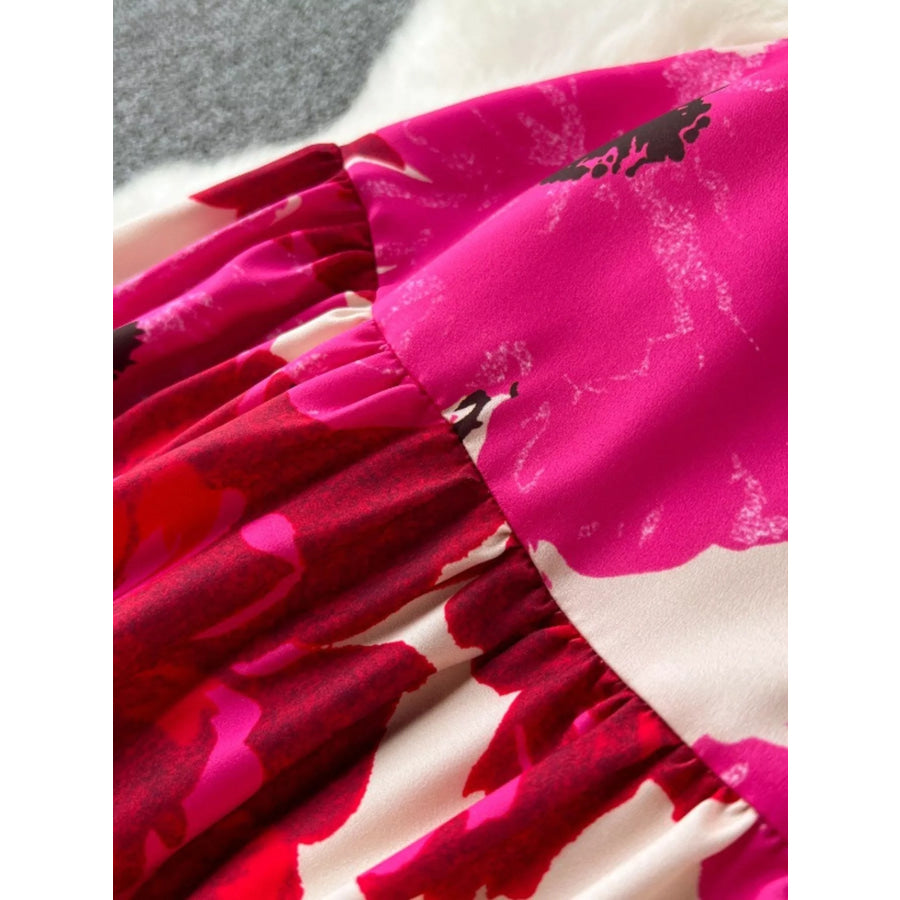 Floral Print Tiered Cami Dress Apparel and Accessories