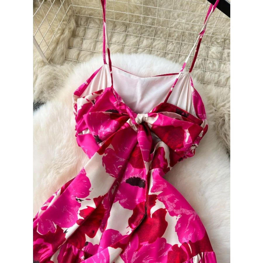 Floral Print Tiered Cami Dress Apparel and Accessories