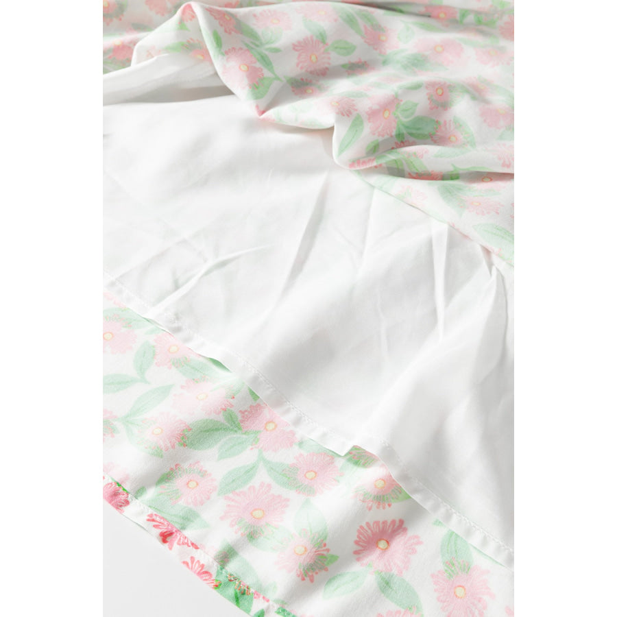Floral Print Tiered Mini Dress Apparel and Accessories
