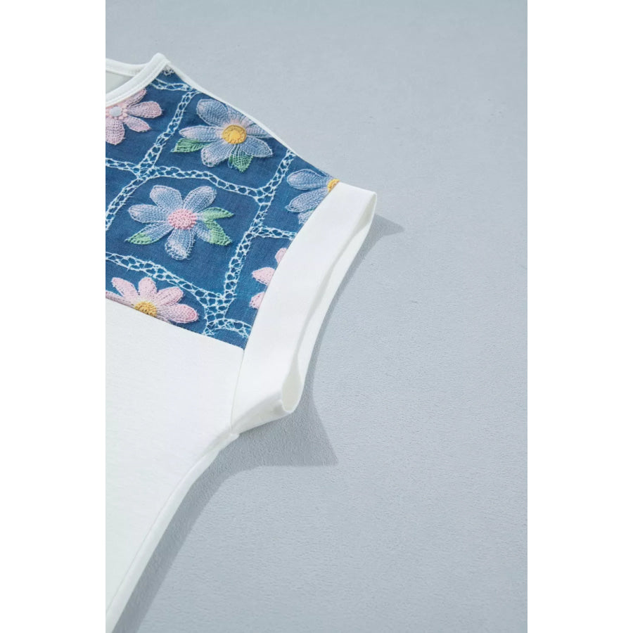 Floral Short Sleeve T-Shirt Apparel and Accessories