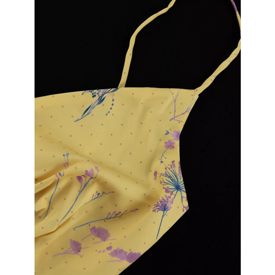 Floral Spaghetti Straps Maxi Dress Apparel and Accessories