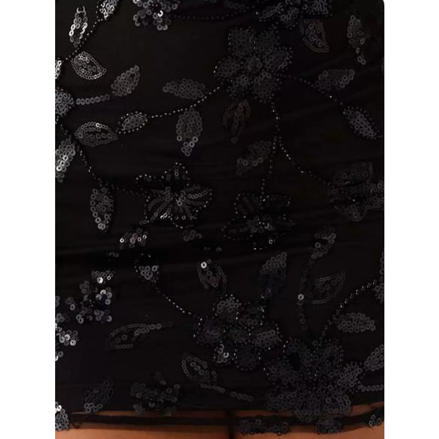 Floral Textured Strapless Mini Dress Apparel and Accessories