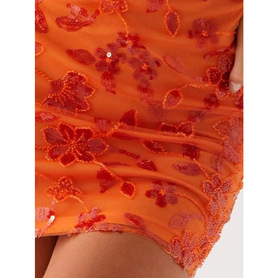 Floral Textured Strapless Mini Dress Apparel and Accessories