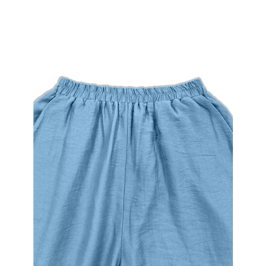 Floral Wide Leg Pants Apparel and Accessories