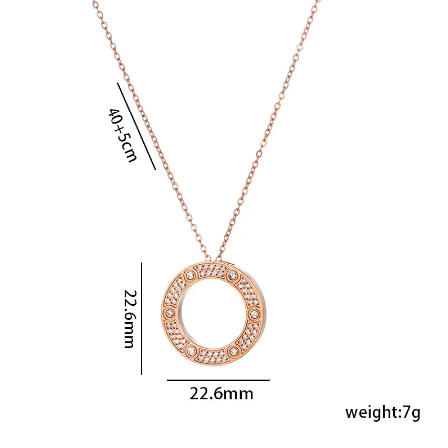 Florence Pendant Necklace (Pre-Order) Rose Gold Necklaces