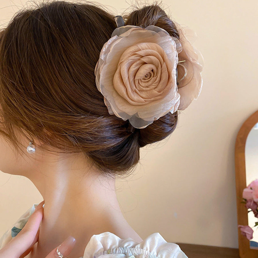 Flower Acrylic Hair Claw Clip Apparel and Accessories
