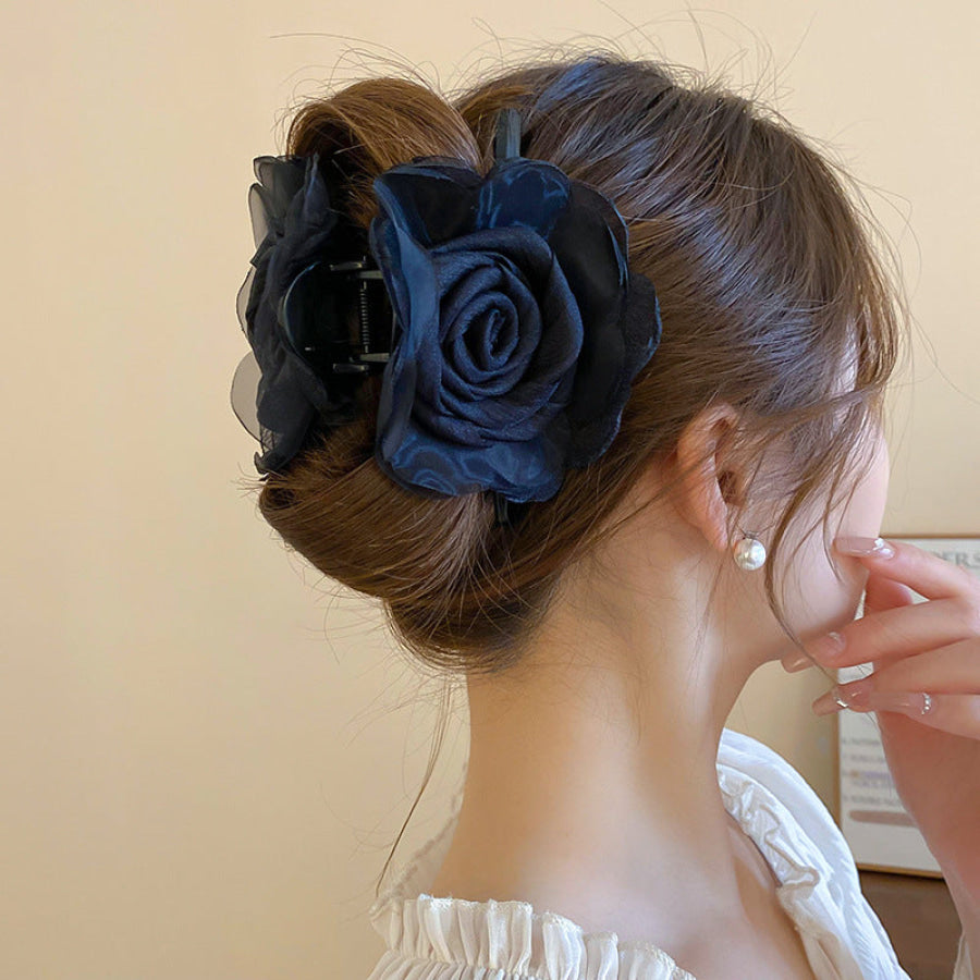 Flower Acrylic Hair Claw Clip Apparel and Accessories