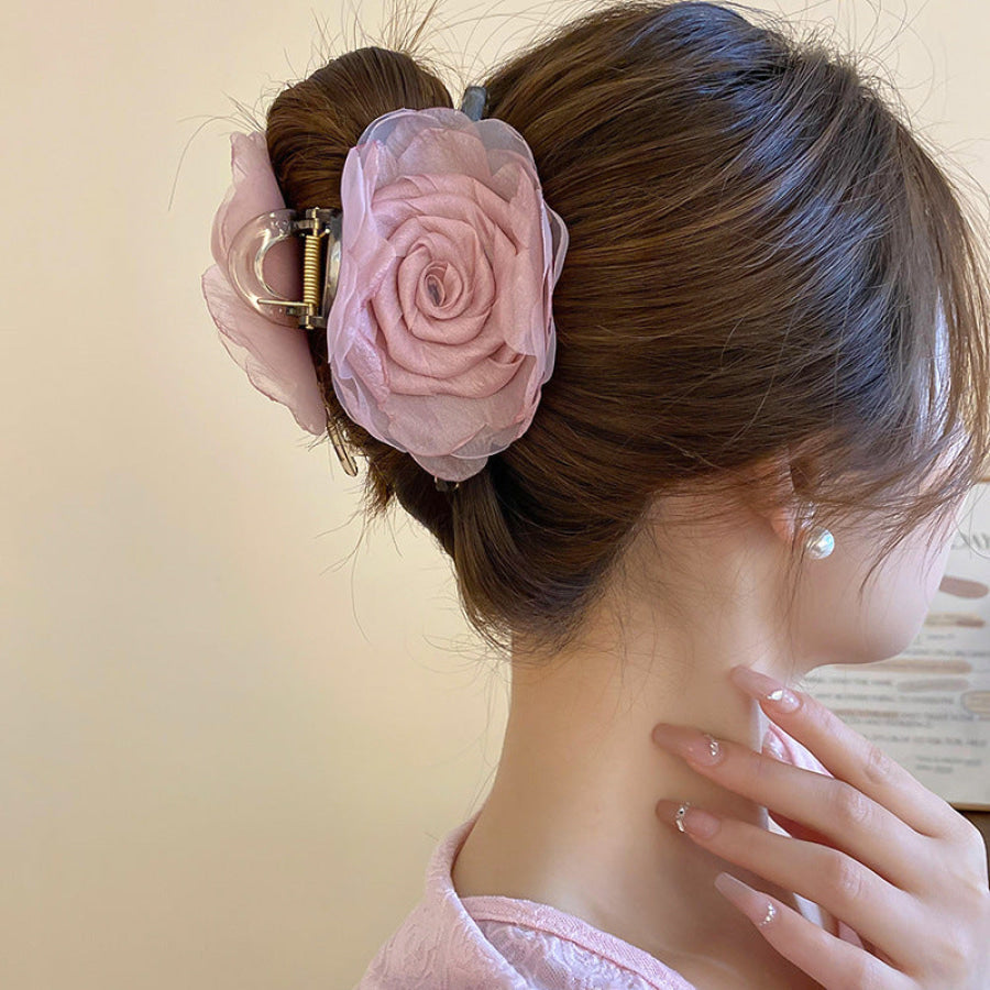 Flower Acrylic Hair Claw Clip Apparel and Accessories