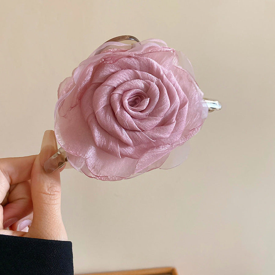 Flower Acrylic Hair Claw Clip Apparel and Accessories